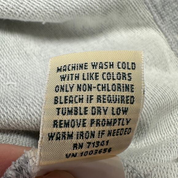 L.L.Bean Top Womens Small Gray Soft Cotton Rugby Logo Button Up Collared Preppy - Picture 5 of 8